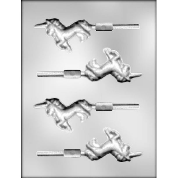 UNICORN 3/" SUCKER CHOCOLATE MOLD